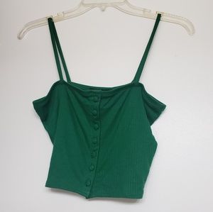 Green Crop Top | Cami